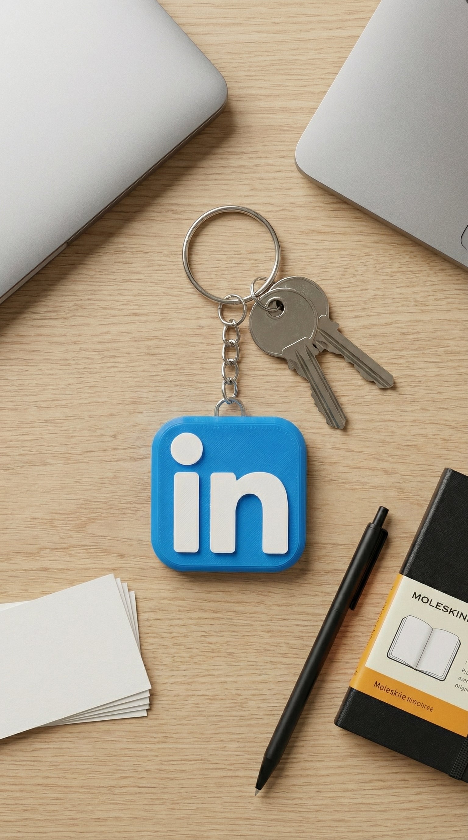 LinkedIn Keychain with NFC – Tap to Share Your Profile