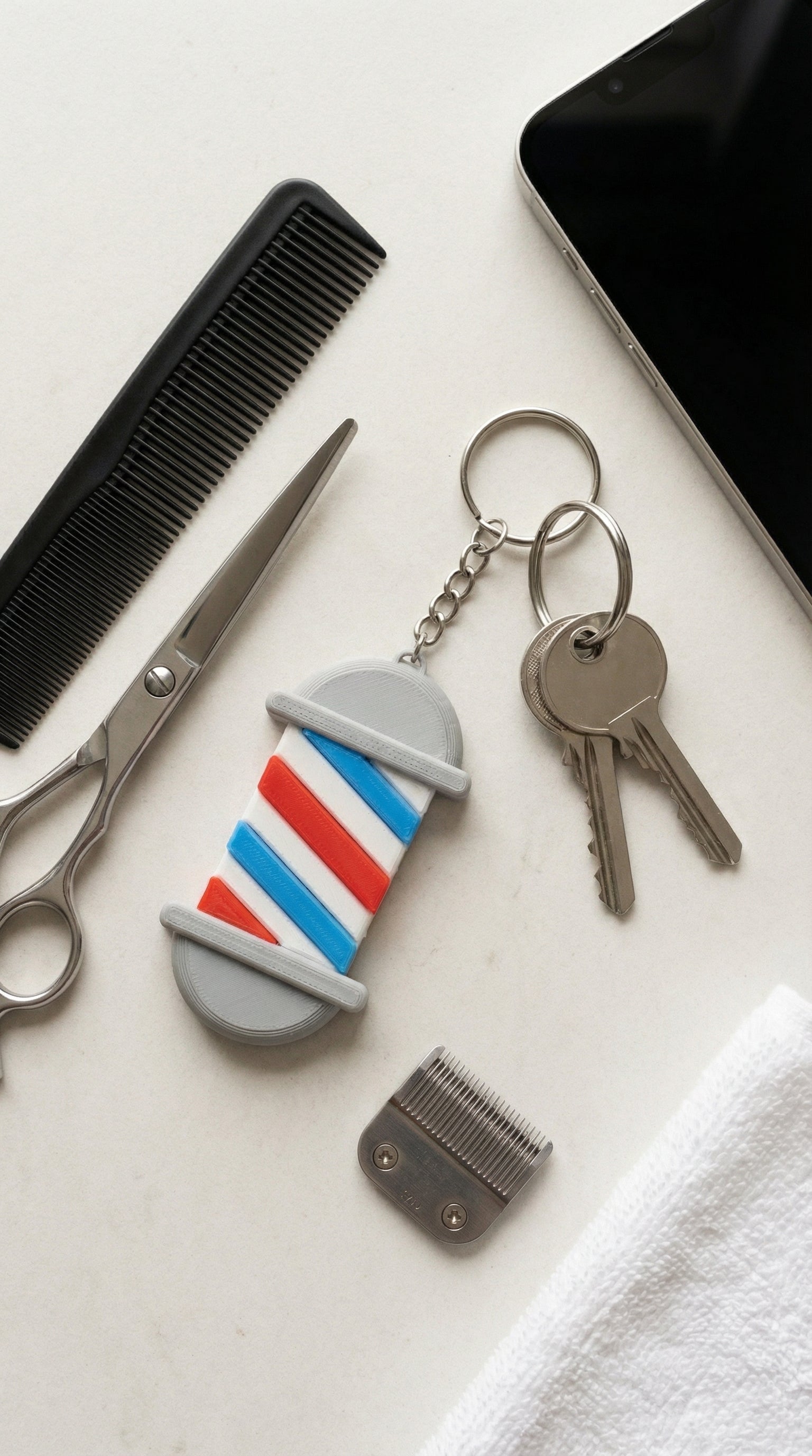 Barbershop NFC Keychain – Tap to Book / Contact Instantly