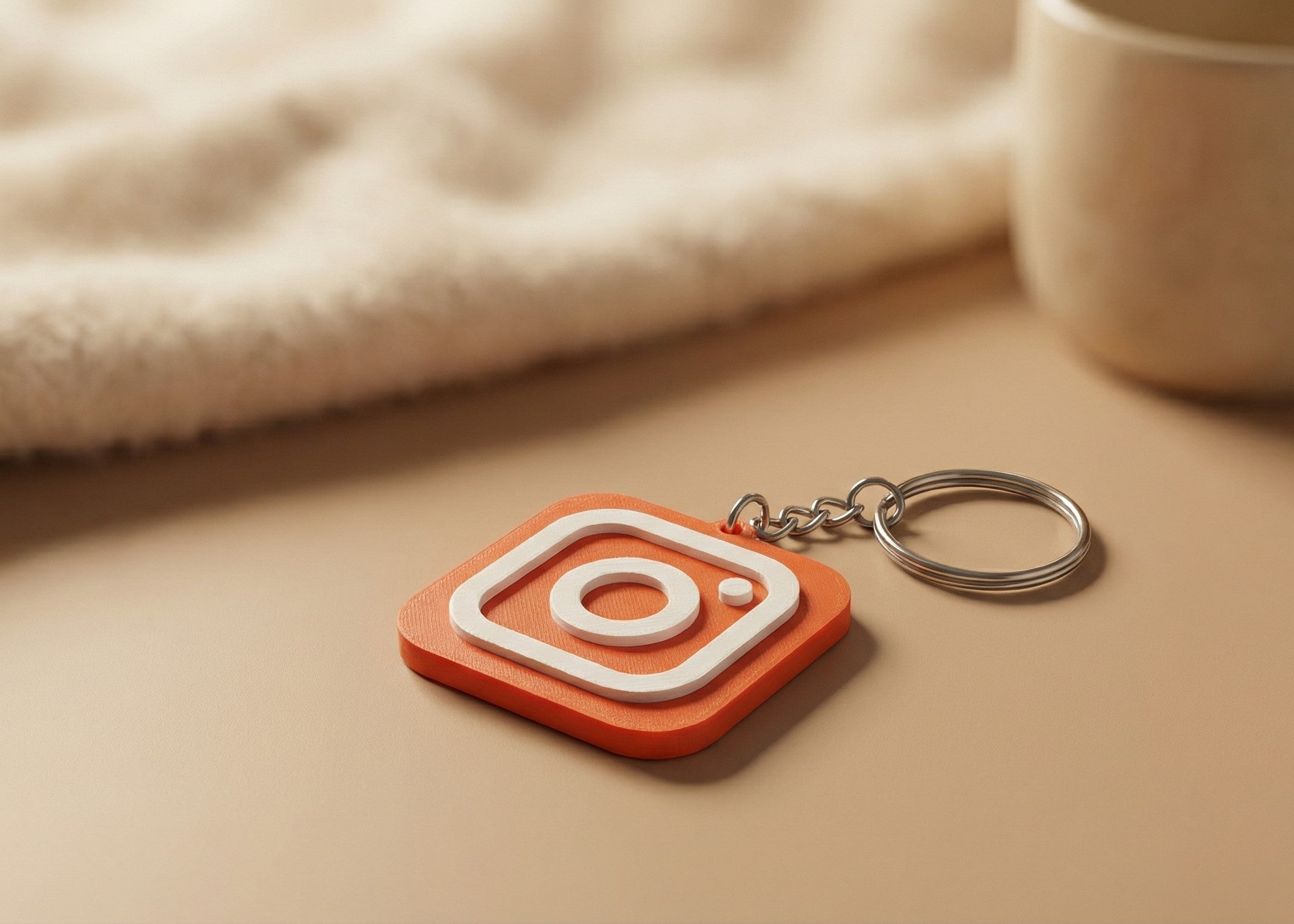 Instagram Keychain with NFC – Tap to Share Your Profile
