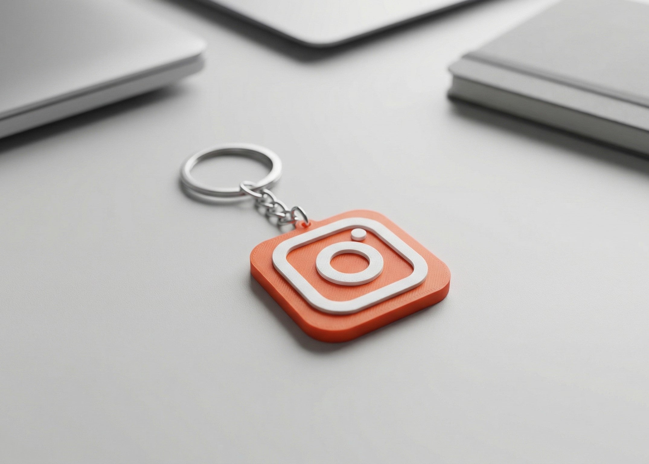 Instagram Keychain with NFC – Tap to Share Your Profile